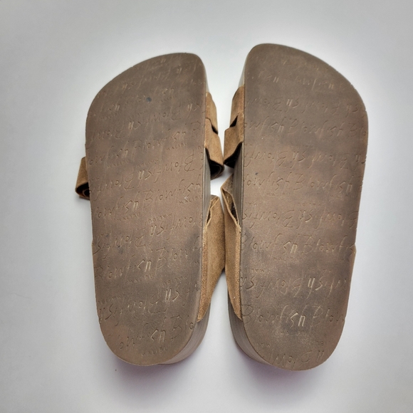 Blowfish | Malibu Flatform Platform Strappy Beige Slip On Sandals 7 - Picture 10 of 11